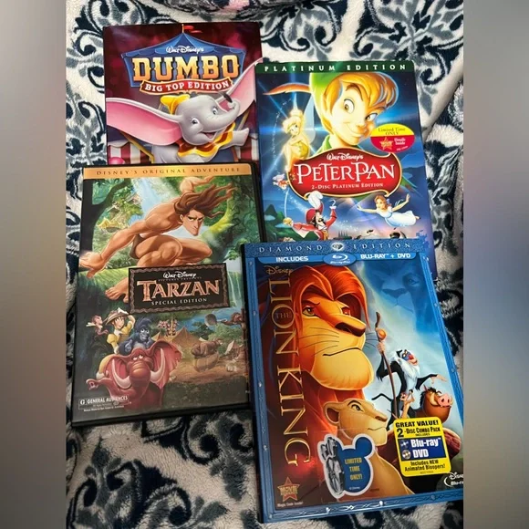 Disney | Other | Walt Disney Dvd Movie Lot Dumbo Peterpan